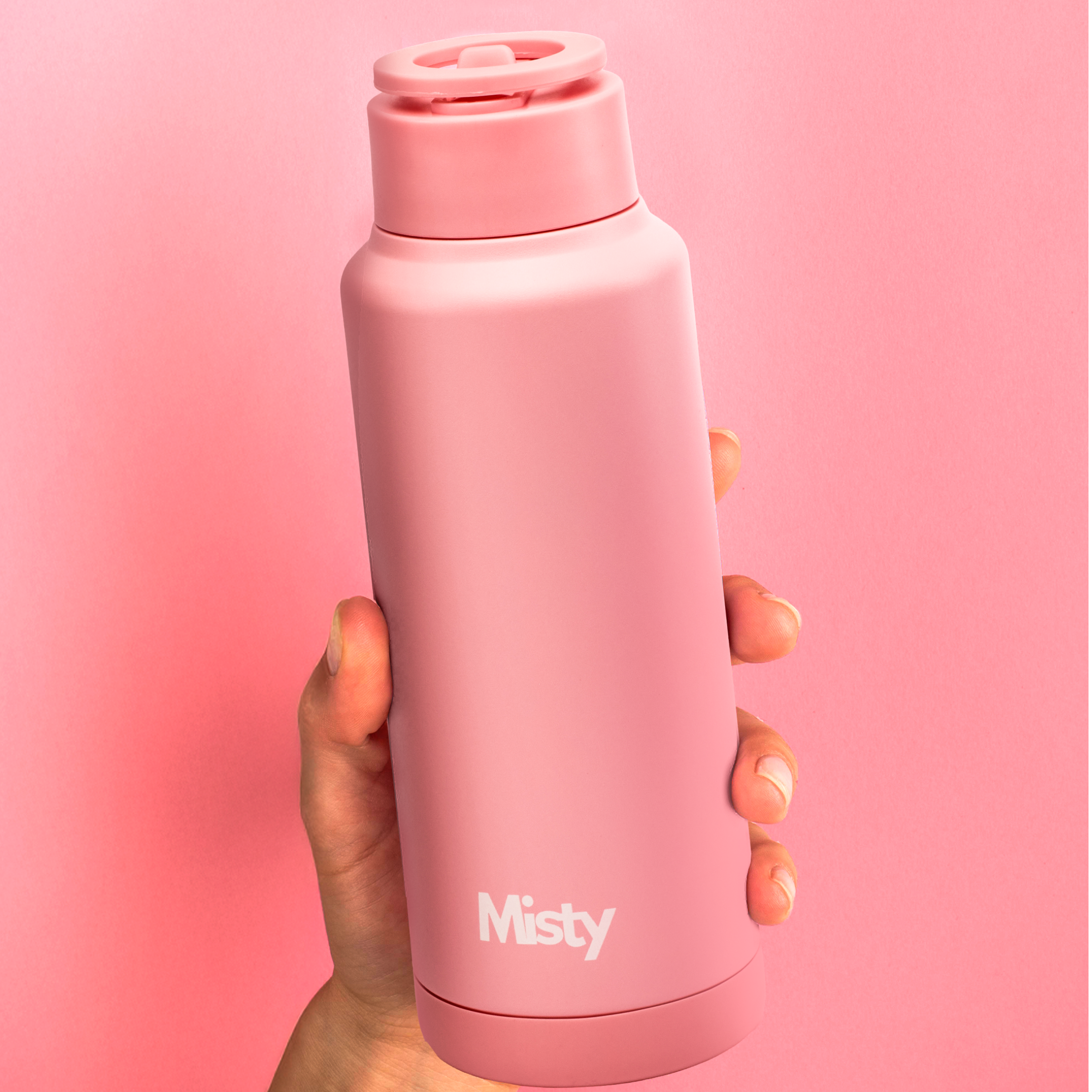 Thermal water bottle with magsafe phone holder